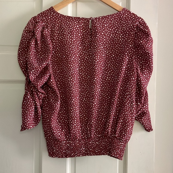 NWT Rouched Sleeve Blouse - Picture 4 of 7
